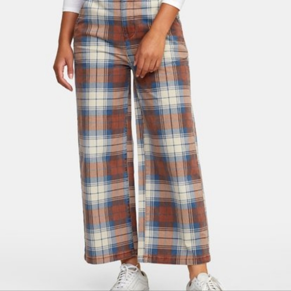 RVCA Niku High Rise Wide Leg Trousers - Picture 9 of 10